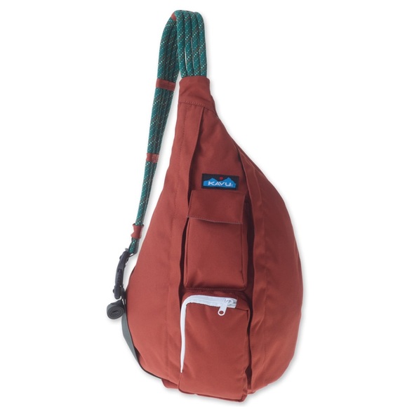 Kavu Other - KAVU Rust Red Clay Rope Sling Bag purse hiking camping outdoors water resistant